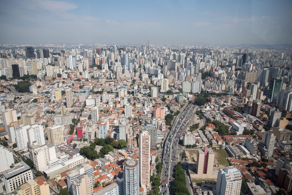 Vista aérea de São Paulo: no mercado imobiliário, esquenta a discussão sobre as regras para fundos — Foto: Valor