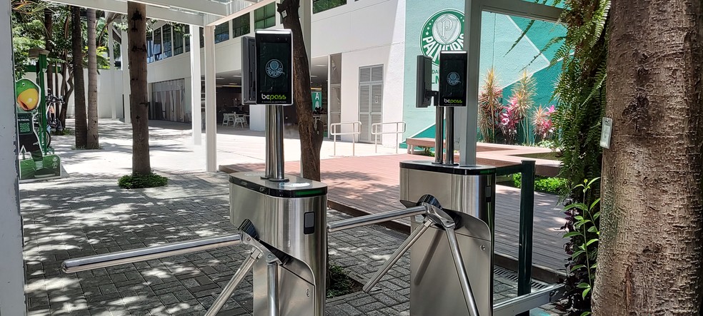 BePass: companhia opera a entrada por biometria facial no Allianz Parque, do Palmeiras — Foto: Divulgação