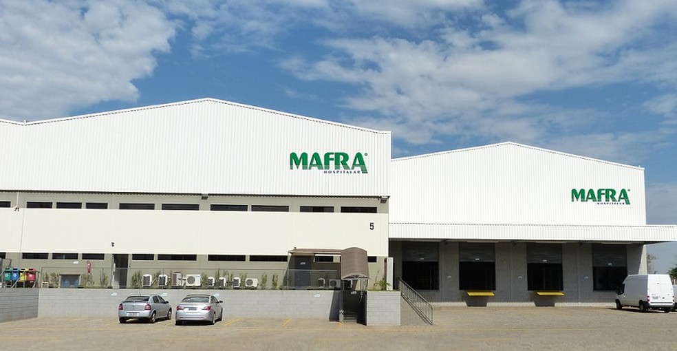 Planta da Mafra, em Londrina: integração do negócio de distribuição de medicamentos e equipamentos — Foto: Reprodução