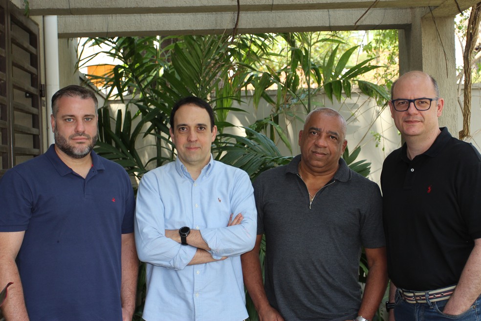 Emílio Meante, Regio Martins, Adilson Fernandes e Ricardo Cavalheiro, cofundadores da Nobli — Foto: Divulgação