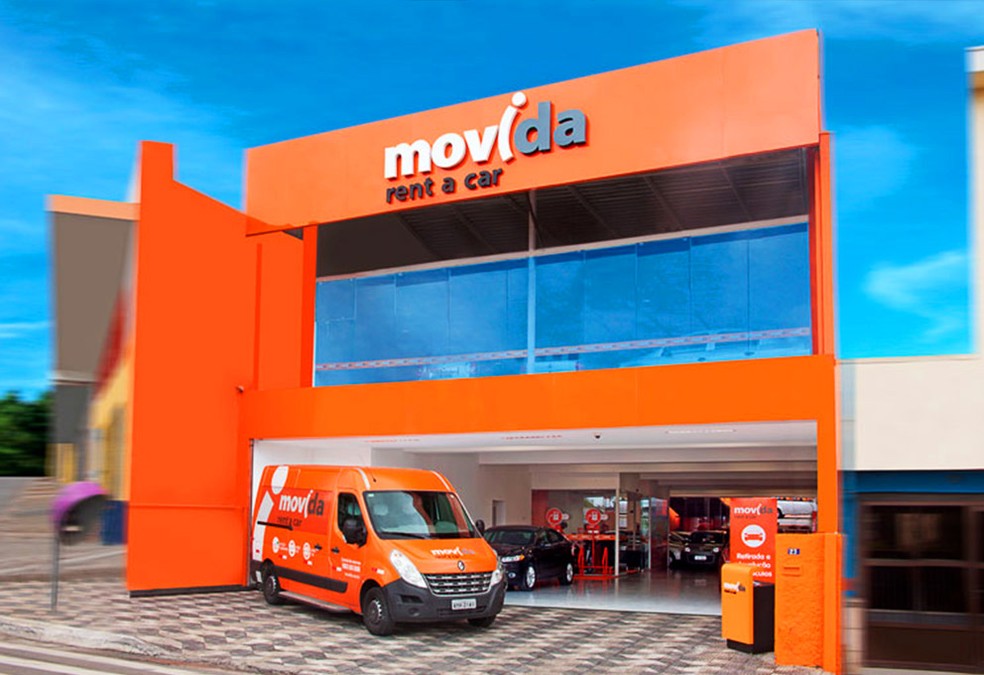 Loja da Movida: empresa tem hoje maior percentual de ações alugadas em relação ao free float entre as companhias do Ibovespa — Foto: Divulgação