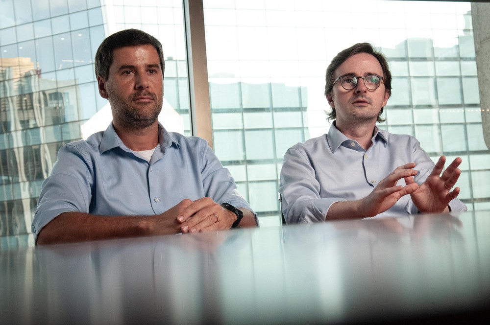 Carlos Reis e Luiz Parreiras, da Verde Asset: percepção é de juro estrutural mais alto no Brasil — Foto: Felipe Gabriel Reis/Valor