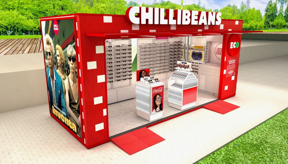 Com loja em contêiner, Chilli Beans mira expansão em cidades menores — Foto: Divulgação