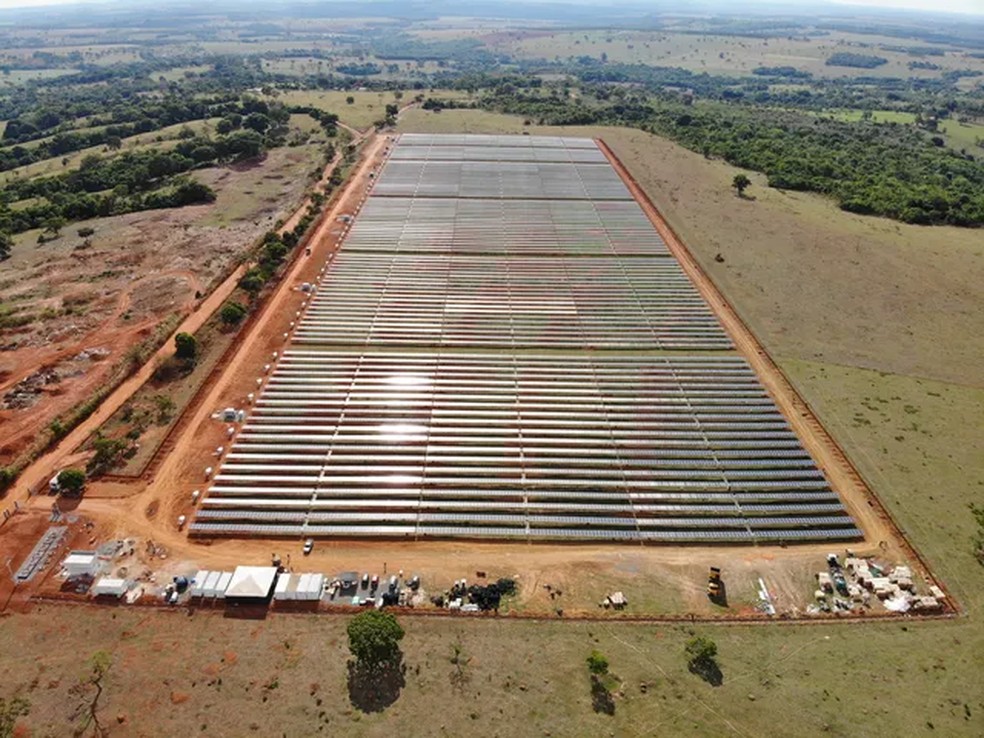 Usina fotovoltaica da Algar Telecom gerida pela Athon, em Bela Vista, Goiás — Foto: Divulgação